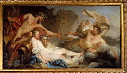 Ulysses on the island of the Phaeacians. Painting by Jean Baptiste Pierre (1713-1789)