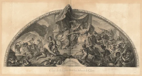 Alliance of Germany and Spain with Holland 1672, Center of the Gallery next to the Salon of War (pl. 31)