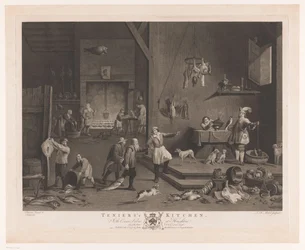 Kitchen Scene with Fireplace (Teniers