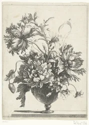 Glass Vase with Flowers