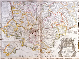 Map of Provence (France)