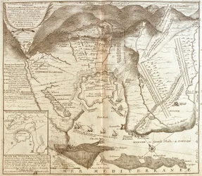 Map of Toulon (France)