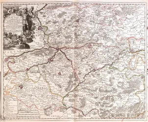 Map of the County of Hainaut (Belgium)
