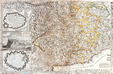Map of the South Territories of the Duke of Savoy, in Italy