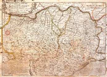 Map of the Area of Parma (Italy)