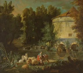 Landscape with a Round Tower, 1737