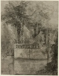 Lattice Work and Reflecting Pool at Arcueil
