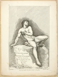 Figure (recto and verso), from Seconde livre de figures d’Academies gravées en Partie par les Professeurs de l’Académie Royale