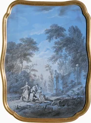 Park Landscape with Elegant Company