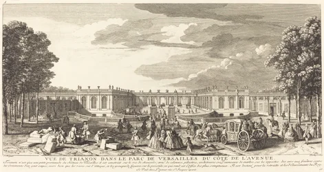 View of Trianon in the Park of Versailles from the Avenue Side