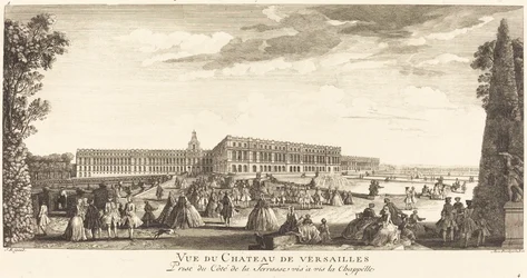 View of the Chateau de Versailles Taken from the Terrace Opposite the Chapel