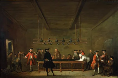 La partie de billard, c. 1725