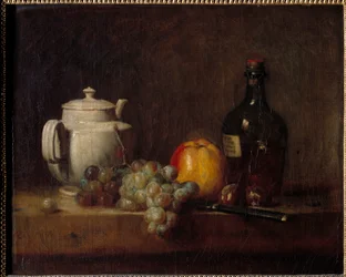 La Teiere Blanche avec Raisins