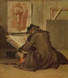 Young Student Drawing