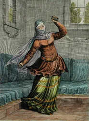 Tchinguis, or Turkish Dancer, plate 54 from 