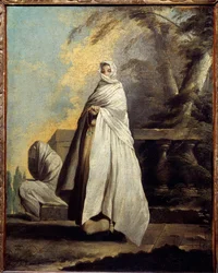 Women draped in white