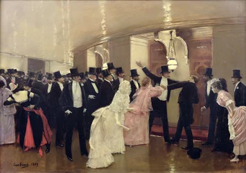 An Argument in the Corridors of the Opera, 1889