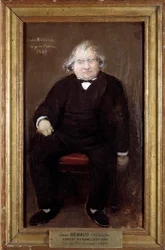 Portrait of Ernest Renan, French philosopher (Painting by Jean Beraud, 1889)
