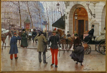 The Boulevard des Capucines and the Theatre du Vaudeville, Paris