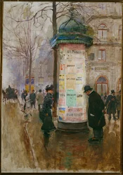 The Morris Kiosk - Advertising Pillar in Paris