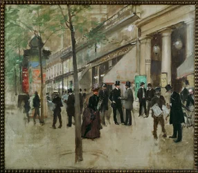 The Boulevard in Front of the Theatre des Varietes, Paris