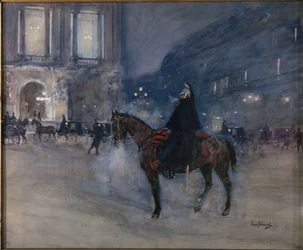 The Facade of the Opera on a Gala Evening