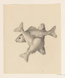 Three Crosswise Arranged Fish