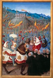 Louis XII Received Six Bourgeois from Genes Kneeling (Miniature)