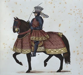 Louis XII entering Genoa, engraved by Gautier after an illustration in the 