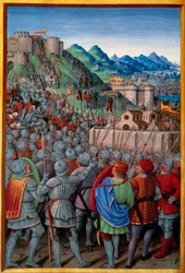 The Genoese Attacked the Castellacio de Genes Guarded by the French (12 March 1507). Miniature by Jean Bourdichon in 