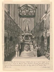 Catafalque of Louis Boucherat, Second State, St. Gervais, Paris