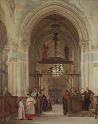 Interior of the Church of St. Prix, Valle de Montmorency