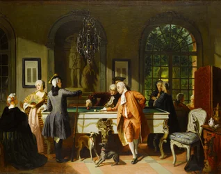 The Billiard Game, Mid 19th Century