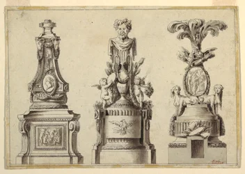 Designs for Three Pedestals