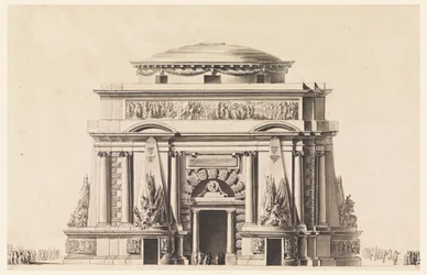 Elevation of a Mausoleum for a Soldier (Temple of Mars)