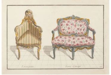 Encoignure, Demi Canapé. Nouvelle Iconologie Historique ou Attributes Hierogliphyques