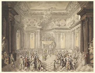 View of a Masquerade Ball