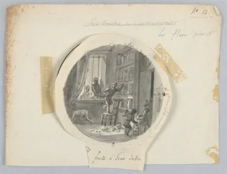 Design for a Painted Porcelain Plate, Fruits à l