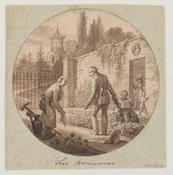 Design for a Painted Porcelain Plate, Les Anemones (Anemones) for the Service de la Culture des Fleurs (Flower Cultivation Service)