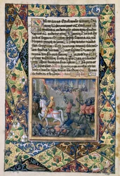 Rehoboam waging war against Jeroboam, from the 
