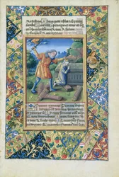 The Sacrifice of Isaac, from Book of Hours of Louis dOrleans