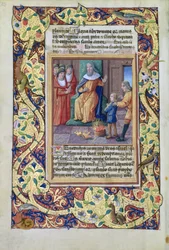 Joseph Interpreting the Dreams of Pharaoh, from the Book of Hours of Louis dOrleans