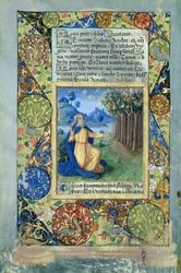 Moses before the Burning Bush, from the Book of Hours of Louis dOrleans