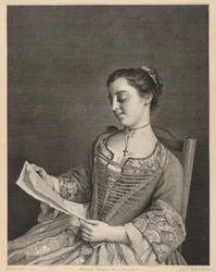 Mademoiselle Lavergne Reading