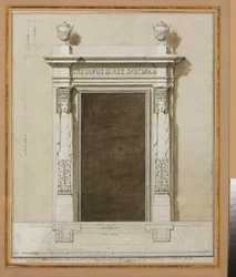 Design for wall decorations for the Salon de Compagnie
