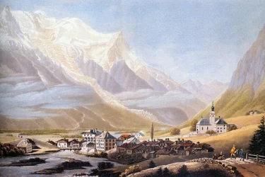 Valley of Chamonix and Mont-Blanc Massif, c. 1810 (engraving)
