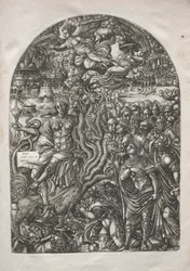 The Apocalypse: Babylon the Harlot, Seated on the Seven-headed Beast