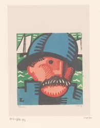 Head of a Fisherman with Mustache