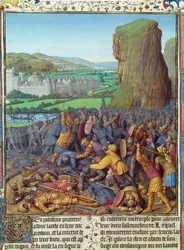 Victory of the Israelites over the Philistines, Illustration from 
