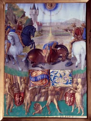 Saint Paul on the Way to Damascus. Miniature from 
